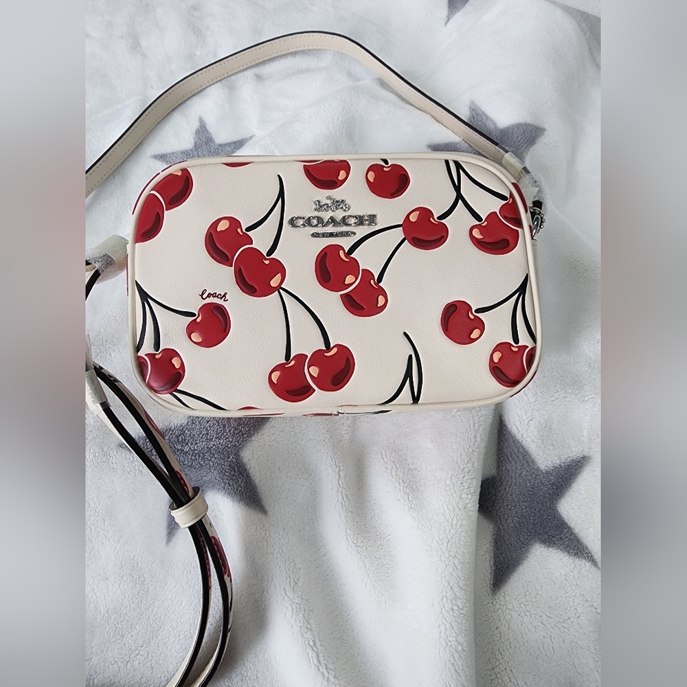 Coach Mini Jamie Camera Bag With Cherry Print - Picture 7 of 11